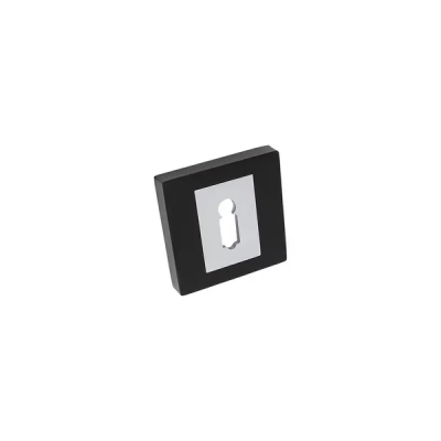 Rozeta KLUCZ kwadratowa SGCC Blitz czarny/chrom