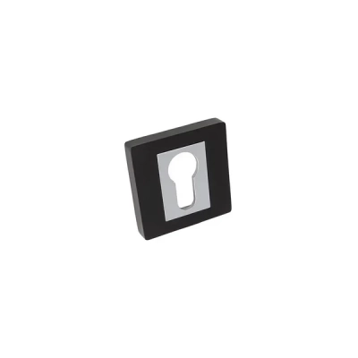 Rozeta WKŁADKA kwadratowa SGCC Blitz czarny/chrom 