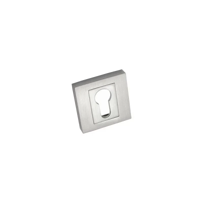 Rozeta WKŁADKA kwadratowa SINI Alubrass nikiel satyna