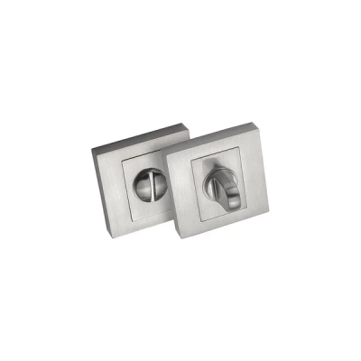 Rozeta WC kwadratowa SINI Alubrass nikiel satyna  