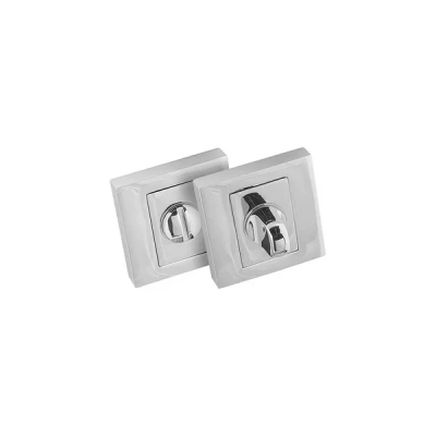 Rozeta WC kwadratowa SIC Alubrass chrom 