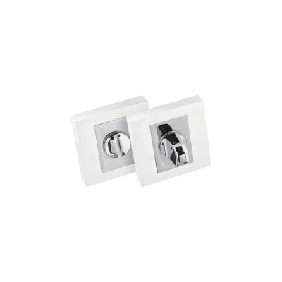 Rozeta WC kwadratowa SIBC Alubrass chrom