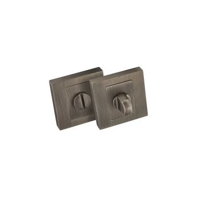 Rozeta WC kwadratowa SIPM Alubrass patyna mat