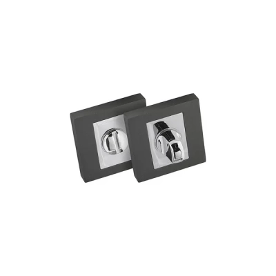 Rozeta WC kwadratowa SIGC Alubrass grafit chrom