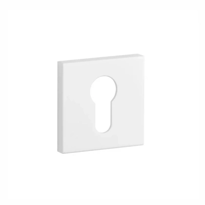 Rozeta WKŁADKA Aprile kwadratowa slim 7mm AT Q 7S WHITE biały mat