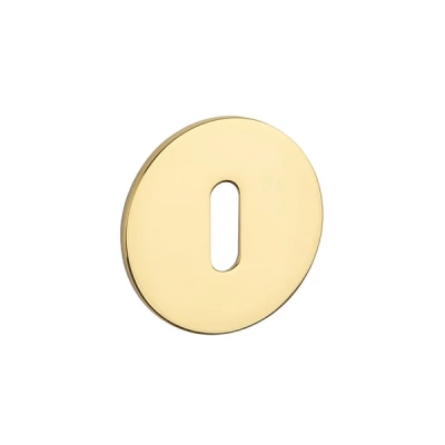 Rozeta KLUCZ STERK OVAL ULTRA SLIM 3MM złoty polerowany PVD