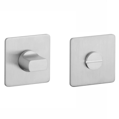 Rozeta WC STERK KVADRAT ULTRA SLIM 3MM stal nierdzewna