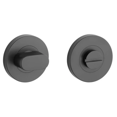 Rozeta WC STERK OVAL PRO 8MM czarny matowy