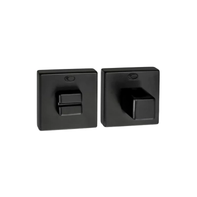 Rozeta WC kwadratowa Convex QR5 czarny matowy