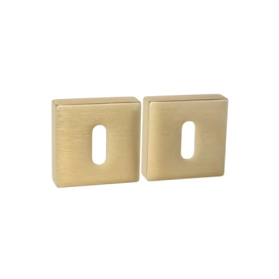 Rozeta KLUCZ kwadratowa Convex QR5 mosiądz matowy