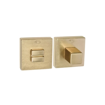 Rozeta WC kwadratowa Convex QR5 mosiądz matowy