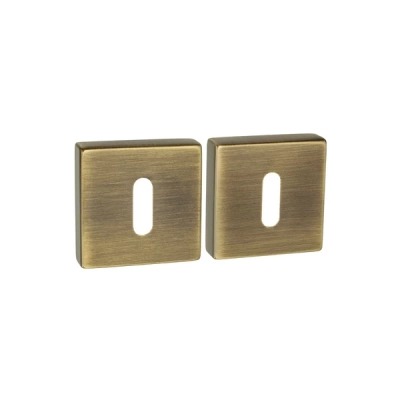 Rozeta KLUCZ kwadratowa Convex QR5 mosiądz antyczny
