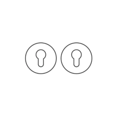 Rozeta WKŁADKA okrągła Convex R5 biały matowy