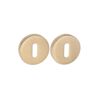 Rozeta KLUCZ okrągła Convex R5 mosiądz matowy