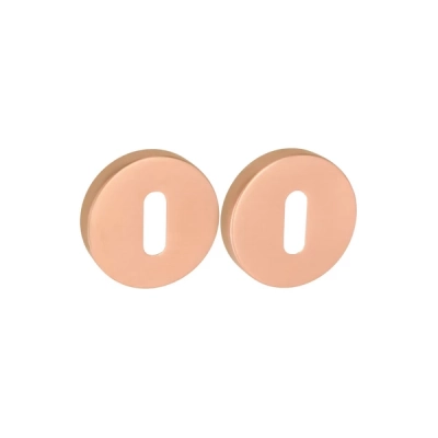 Rozeta KLUCZ okrągła Convex R5 miedź satyna