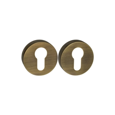 Rozeta WKŁADKA okrągła Convex R5 mosiądz antyczny