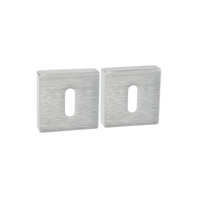 Rozeta KLUCZ kwadratowa Convex SLIM QRS5 chrom satyna