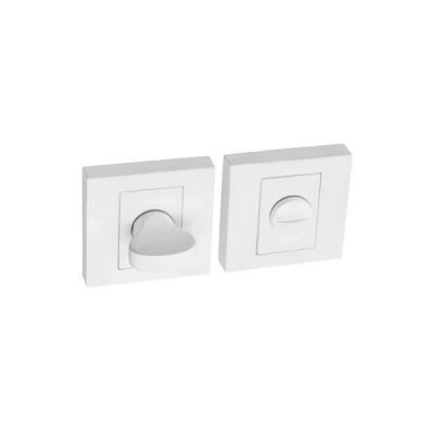 Rozeta WC kwadratowa Roothkin QR8 biały mat