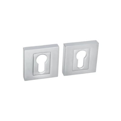 Rozeta WKŁADKA kwadratowa Roothkin QR8 chrom