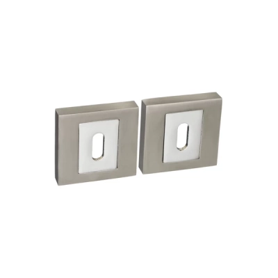 Rozeta KLUCZ kwadratowa Roothkin QR8 chrom/nikiel