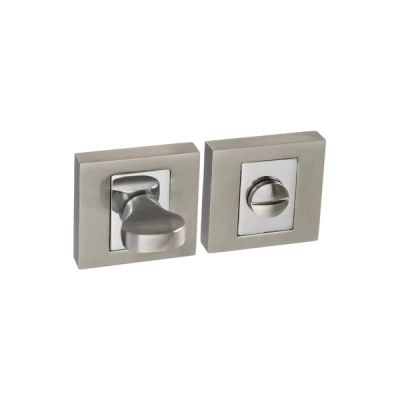 Rozeta WC kwadratowa Roothkin QR8 chrom/nikiel