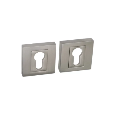 Rozeta WKŁADKA kwadratowa Roothkin QR8 nikiel satyna