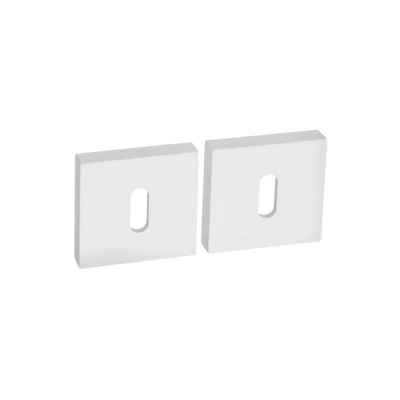 Rozeta KLUCZ kwadratowa Roothkin QR14 biały matowy