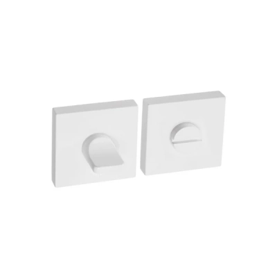 Rozeta WC kwadratowa Roothkin QR14 biały matowy