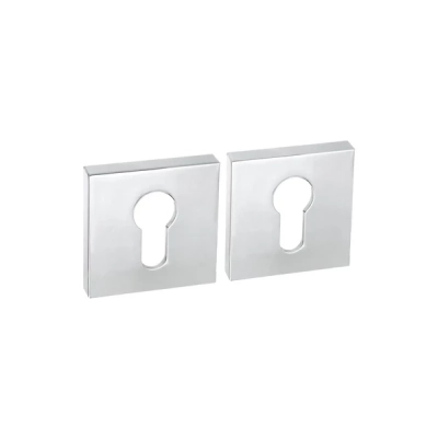 Rozeta WKŁADKA kwadratowa Roothkin QR14 chrom