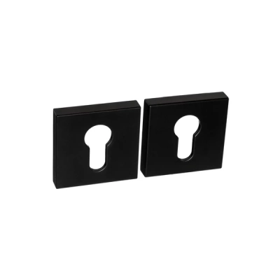 Rozeta WKŁADKA kwadratowa Roothkin QR14 czarny matowy