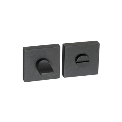 Rozeta WC kwadratowa Roothkin QR14 grafit struktura