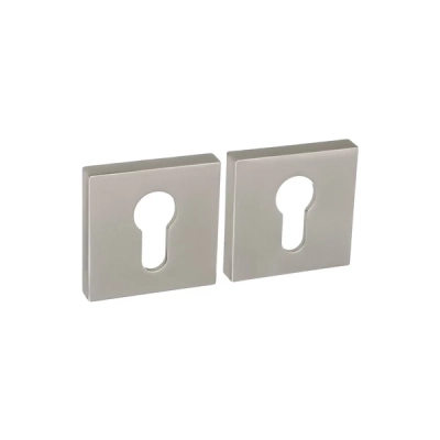 Rozeta WKŁADKA kwadratowa Roothkin QR14 nikiel satyna