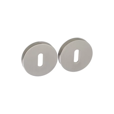 Rozeta KLUCZ okrągła Roothkin R9 nikiel satyna