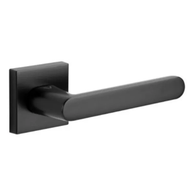 NESH Q - klamki na kwadratowej rozecie, czarny