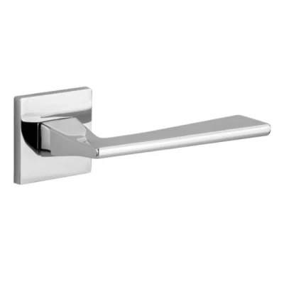 SPY Q FIT - klamki na kwadratowej rozecie, chrom