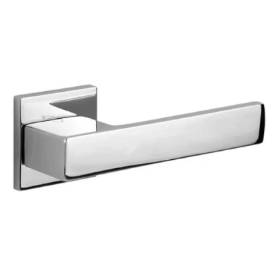 TOTAL Q FIT - klamki na kwadratowej rozecie, chrom