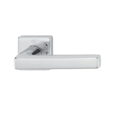 Klamki HOPPE Dallas na kwadratowej rozecie, F49-R chrom, Resista®