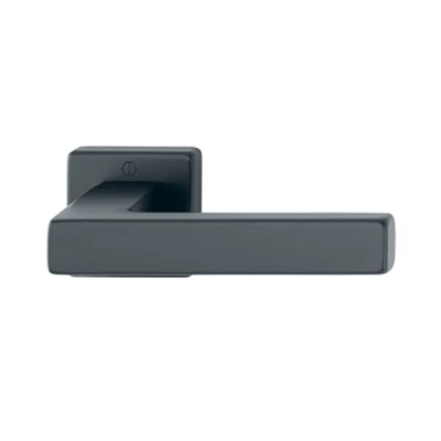 Klamki HOPPE Austin na kwadratowej rozecie, F9714M czarny mat