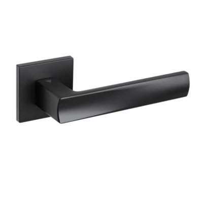 EUFORIO FIT  - klamki na kwadratowej rozecie, czarny