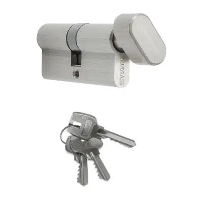 G50/55 wkładka z gałką, nikiel satyna