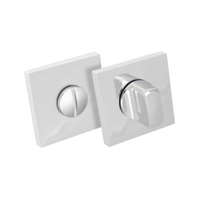 Rozeta WC kwadratowa SDCR Alubrass chrom 