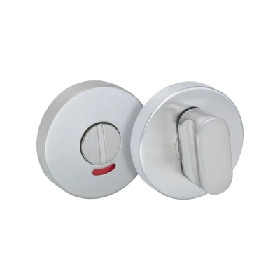 Rozeta WC okrągła SWCWZ Alubrass stal nierdzewna WOLNE/ZAJĘTE