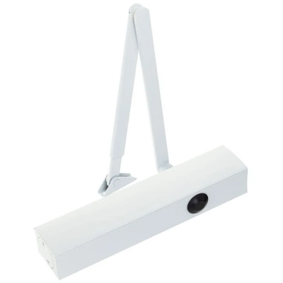 Samozamykacz GEZE-4000 (do 120kg) + ramię standard, biały