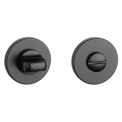 Rozeta WC Aprile okrągła slim 7mm AS R 7S BK czarny mat