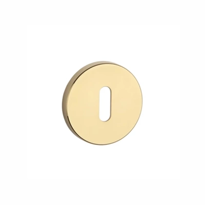 Rozeta KLUCZ Aprile okrągła slim 7mm AS R 7S LG PVD złoty polerowany PVD