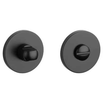 Rozeta WC Aprile okrągła slim 7mm AT R 7S BLACK czarny mat