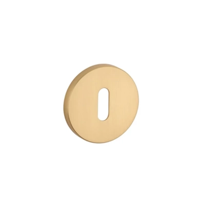 Rozeta KLUCZ Aprile okrągła slim 7mm AT R 7S GOLD SATIN złoty matowy