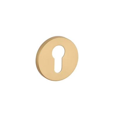 Rozeta WKŁADKA Aprile okrągła slim 7mm AT R 7S GOLD SATIN złoty matowy