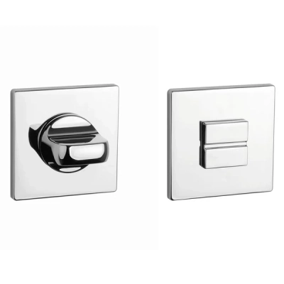Rozeta WC Aprile kwadratowa super slim 5mm AS Q 5S LC chrom polerowany