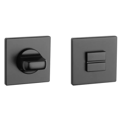 Rozeta WC Aprile kwadratowa super slim 5mm AS Q 5S BK czarny matowy